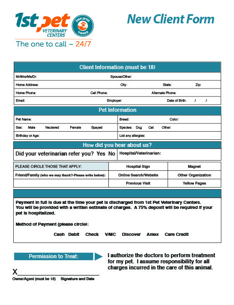 New Client Form